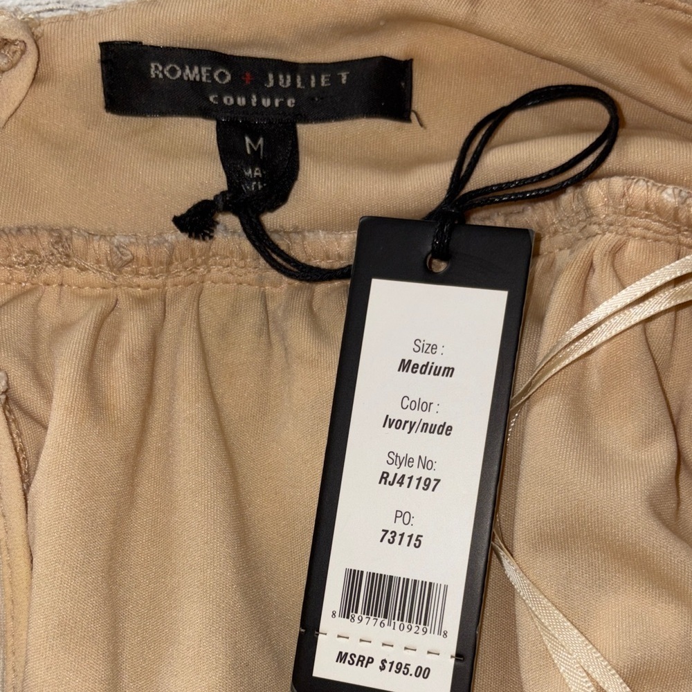 Romeo+Juliet Couture Ivory Crochet Lace Midi Dress BNWT - Picture 9 of 14